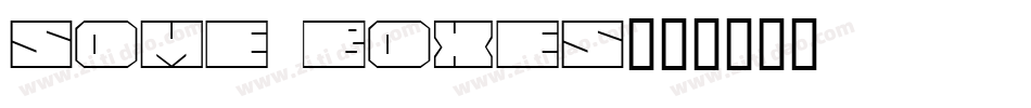 Some BOXES字体转换
